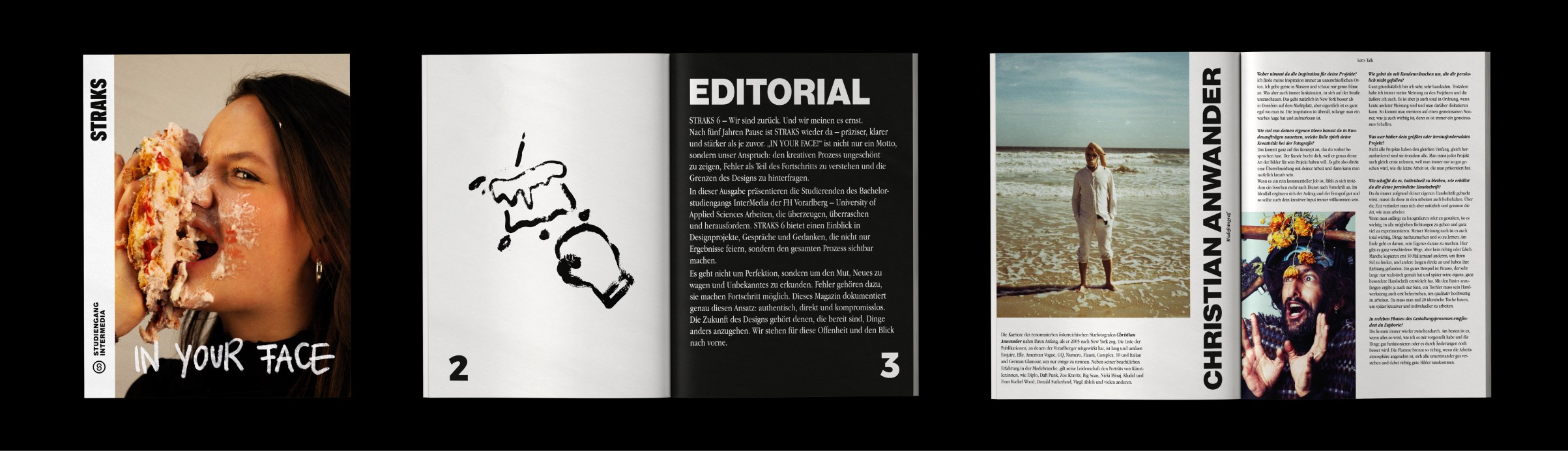 Cover und Innenseiten des STRAKS-Magazins