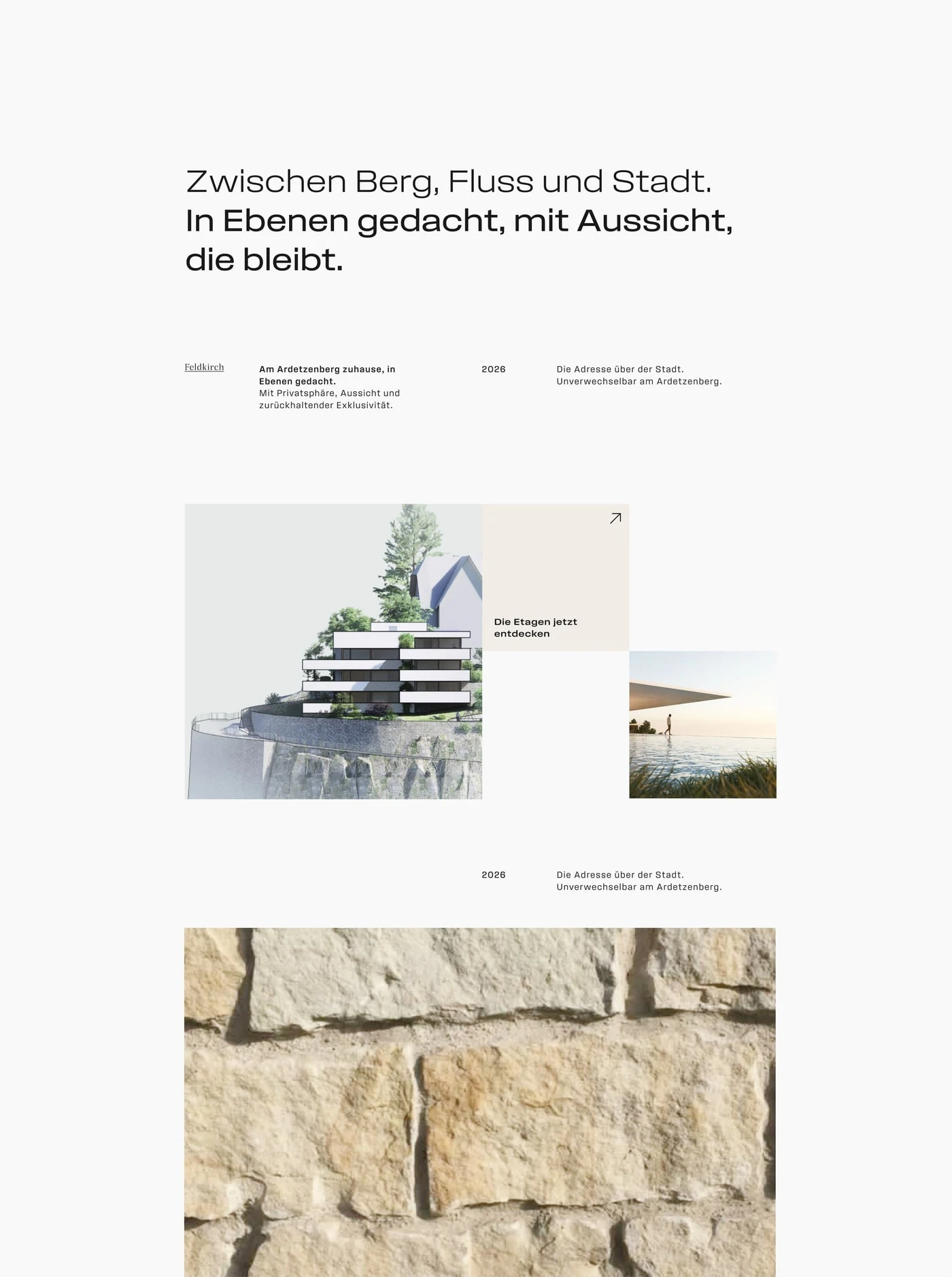 Website-Layout „Zwischen Berg, Fluss und Stadt“